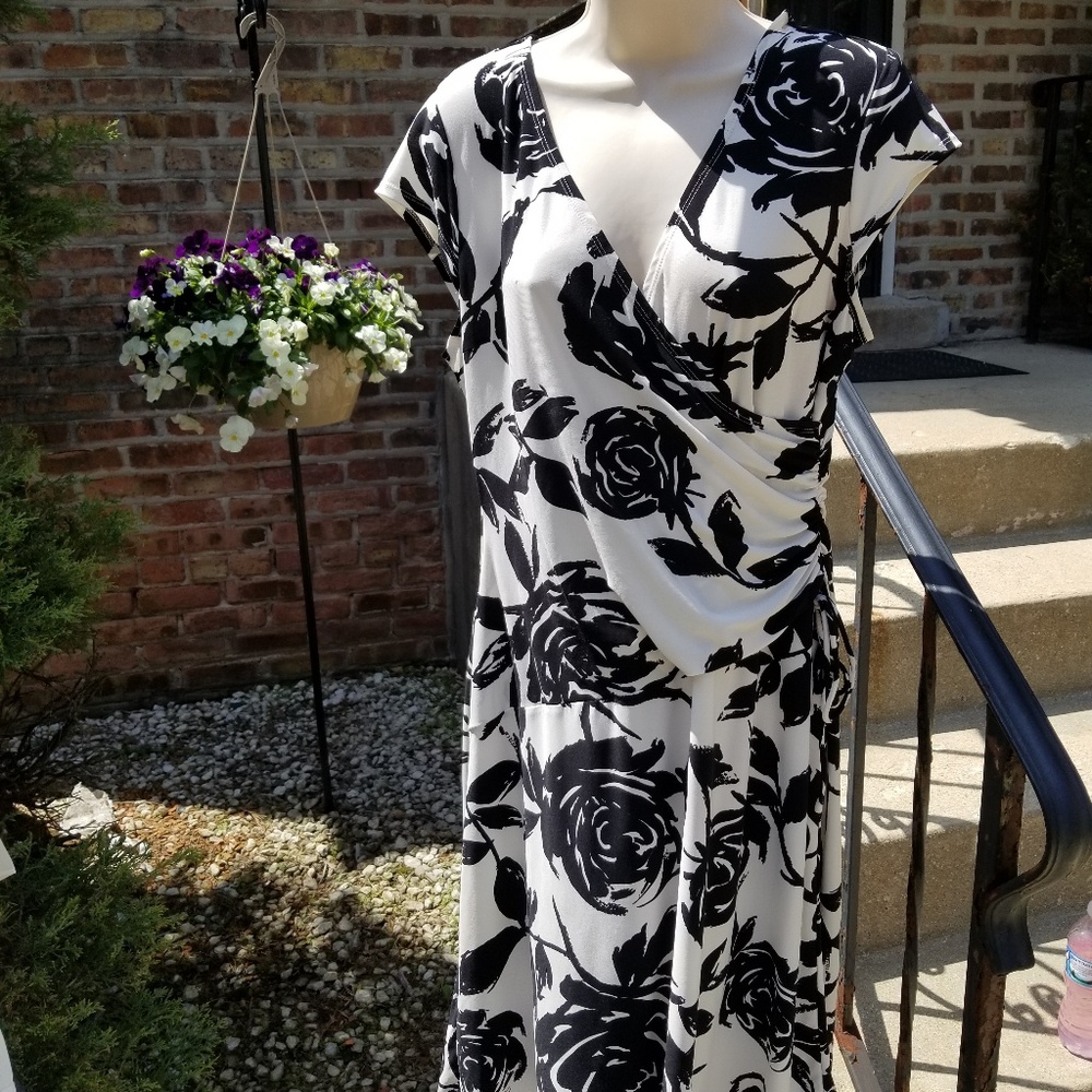 Faux wrap dress